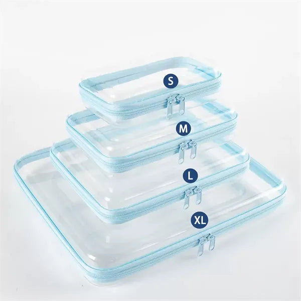 Clear Waterproof Cosmetic Bag with Zipper