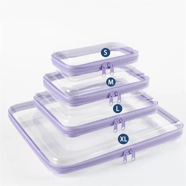 Clear Waterproof Cosmetic Bag with Zipper