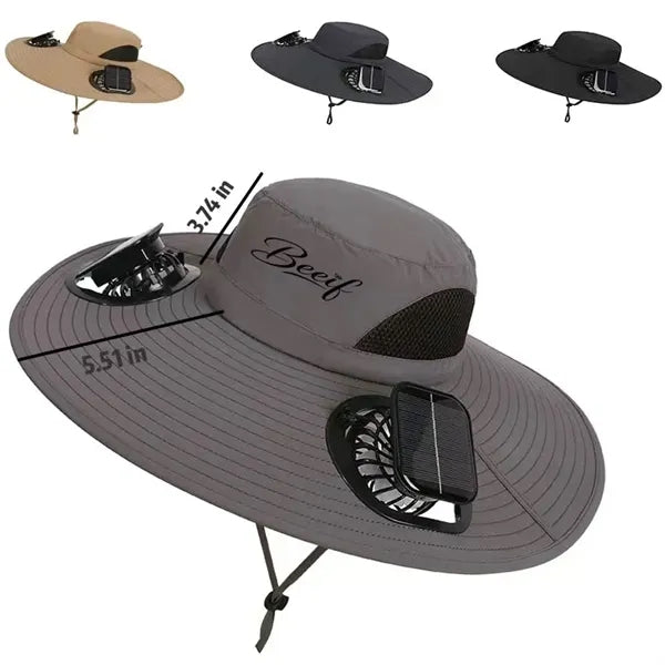 Solar Fan Hat