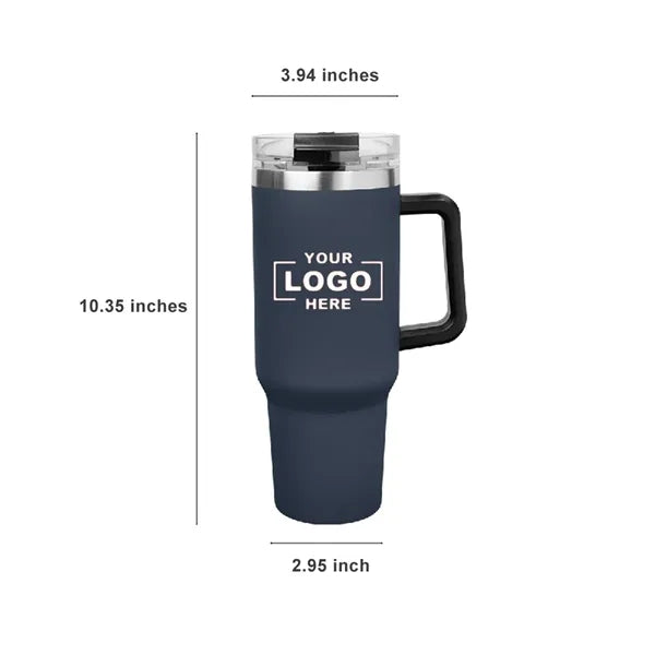 Tumblers 40 Oz Travel Cup with Handle and Straw