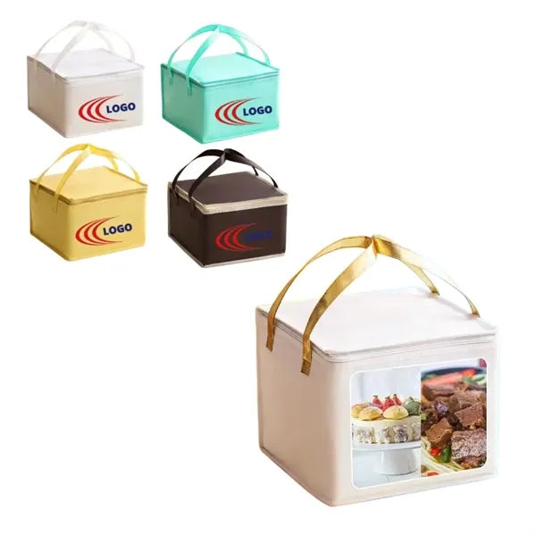 Non-woven Fabric Insulated Zippered Grocery Bag