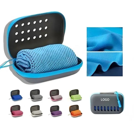 Sports Towel with Portable Storage Box