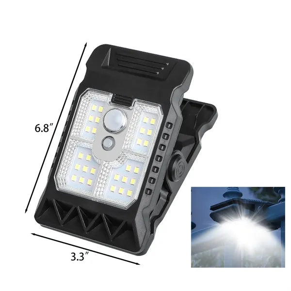 Solar Motion Sensor Outdoor Light with Clip Mount