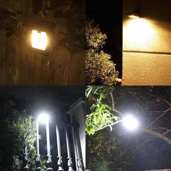 Solar Motion Sensor Outdoor Light with Clip Mount