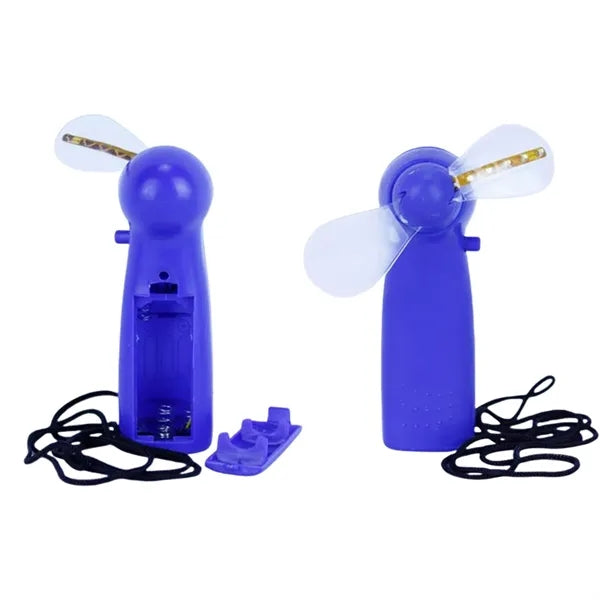 Low MOQ Battery-Powered Handheld LED Scrolling Message Fan