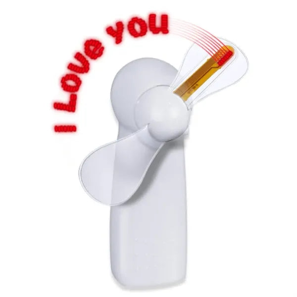 Low MOQ Battery-Powered Handheld LED Scrolling Message Fan