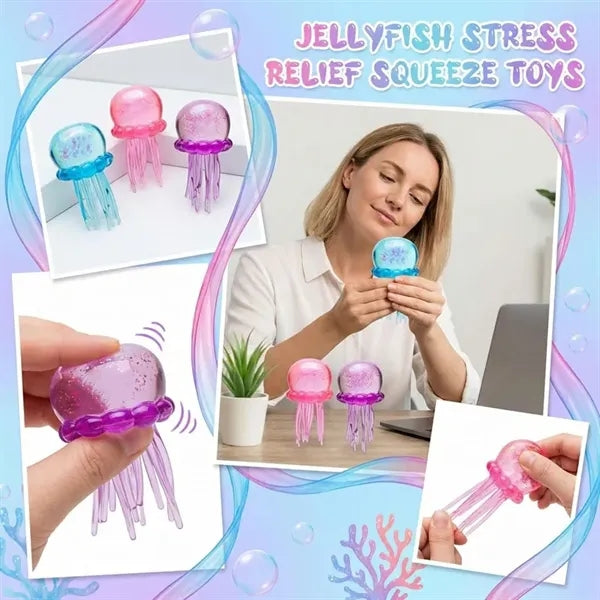 Jellyfish Squish Sensory Squeeze Stress Relief Toy