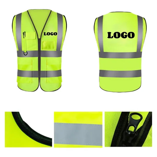 Multi-Pocket High-Visibility Breathable Safety Vest