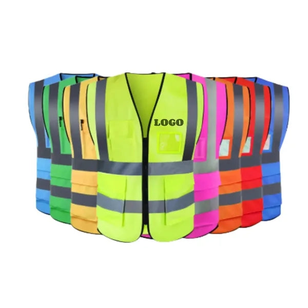 Multi-Pocket High-Visibility Breathable Safety Vest