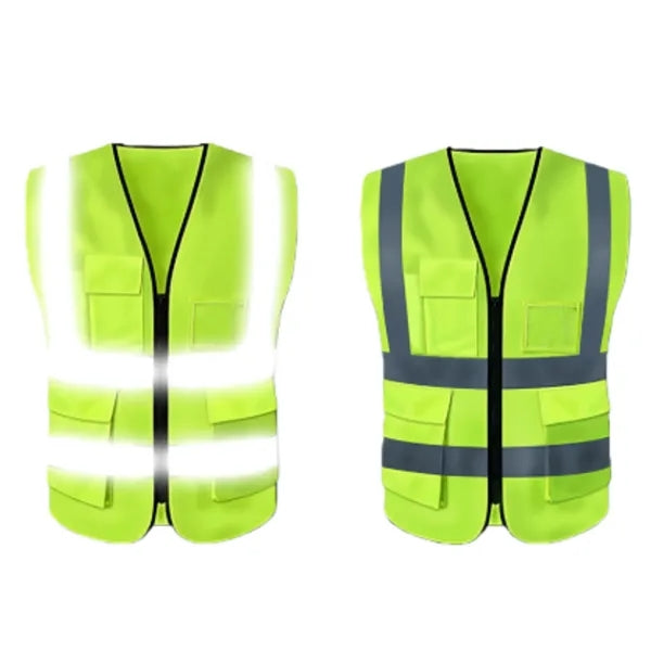 Multi-Pocket High-Visibility Breathable Safety Vest