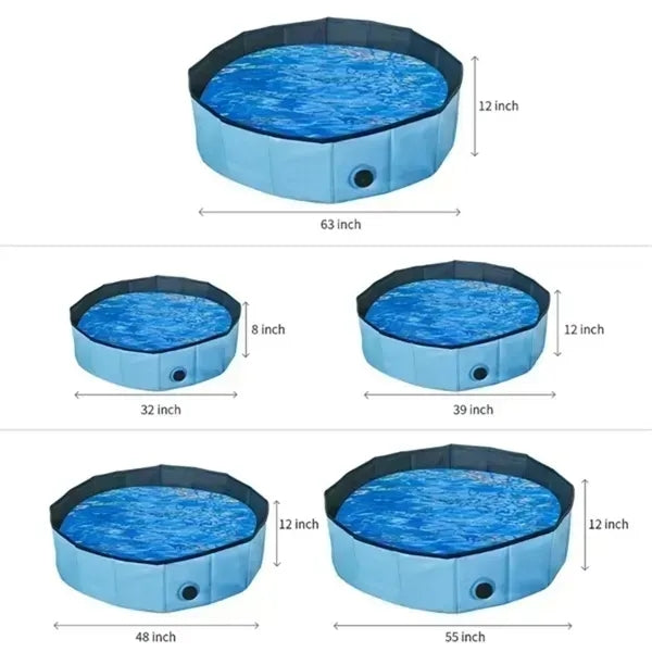 Foldable Dog Pet Bath Kids Swimming Pool