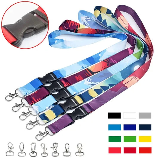 Durable Polyester ID Lanyard with Secure Metal Clasp