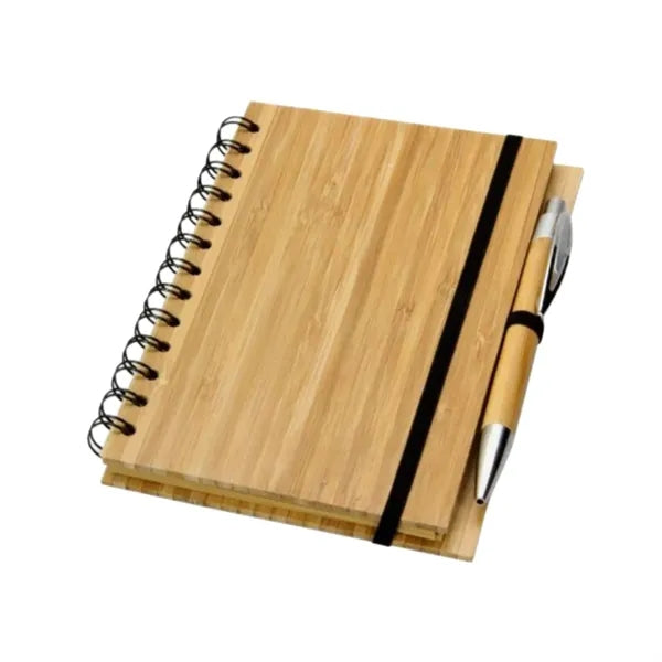 Eco Friendly Bamboo Notebook And Pen Set