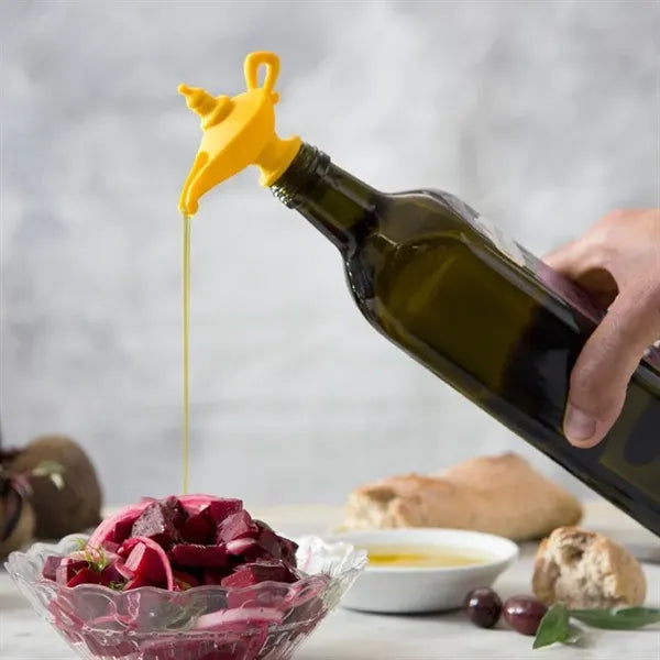 Genie Lamp Silicone Oil Pourer And Beverage Stopper