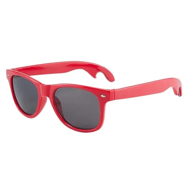 Novelty Folding Sunglasses With Built-in Bottle Opener