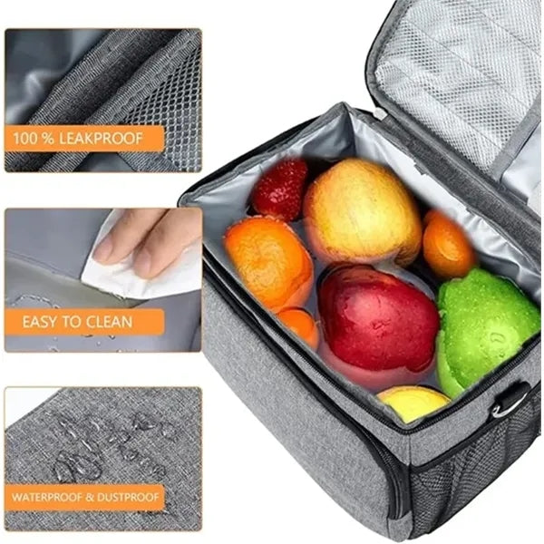 Large Insulated Cooler Lunch Bag