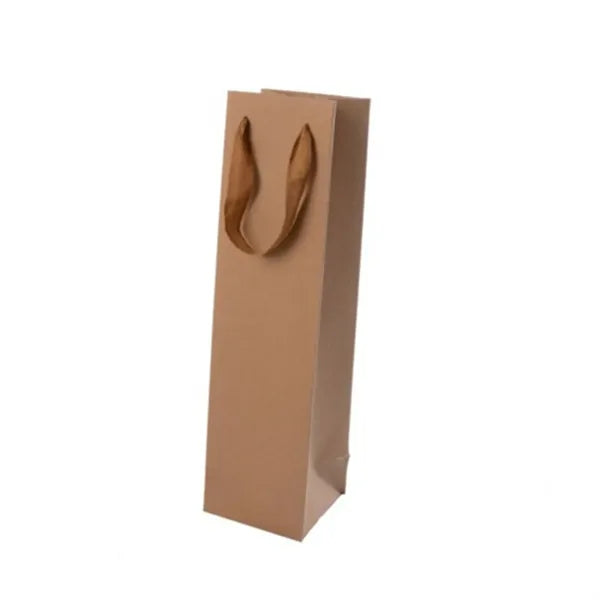 Kraft Paper Wine Tote Gift Retail Bag
