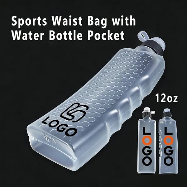 12 oz Food-Grade Plastic Portable Sports Water Bottle