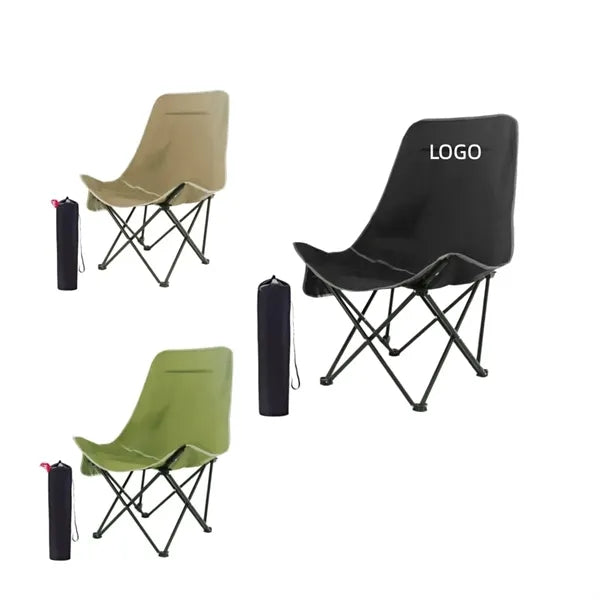 Outdoor Folding Chair with Raised Backrest