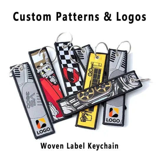Keychains, Customized Embroidered Key Tags
