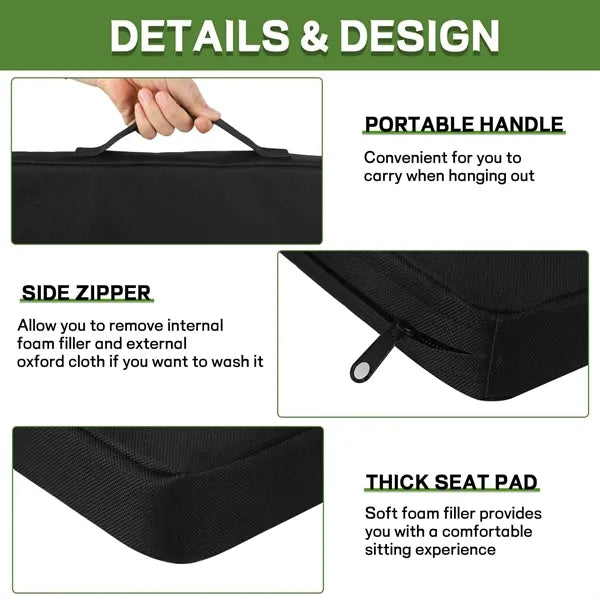 Portable Stadium Seat Cushion with Handle