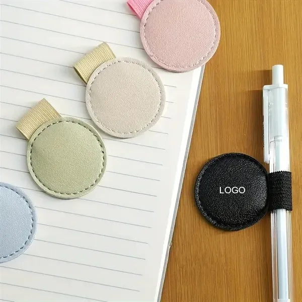 Leather Bookmark Pen Holder