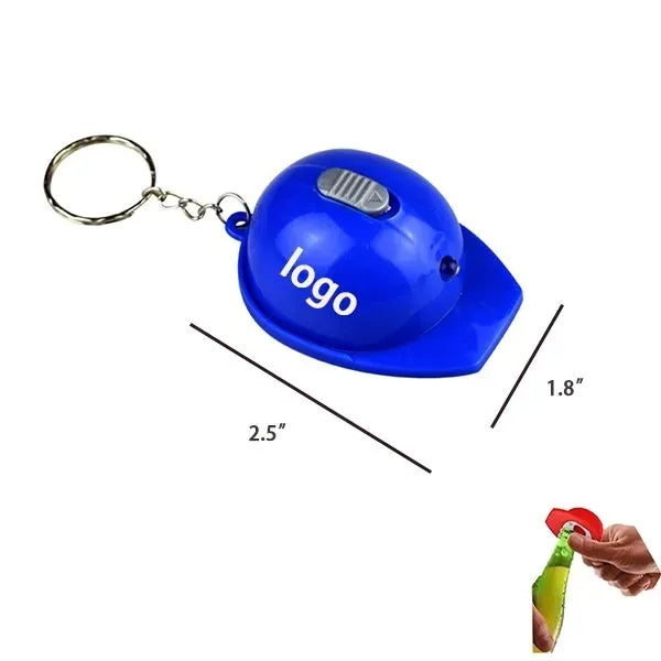Safety Helmet Bottle Opener Keychain