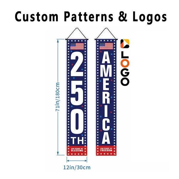 250th Anniversary Hanging Banners & Patriotic Decorations