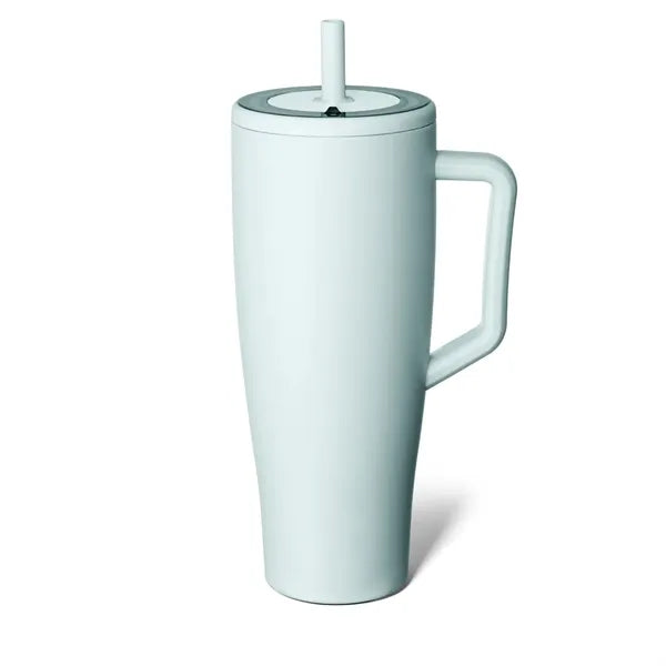 Stainless Steel Straw Insulated Mug with Handle - 40 oz