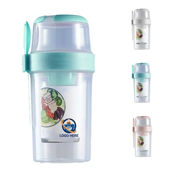 26 Oz Breakfast Dual Layer Oats and Yogurt Bottle