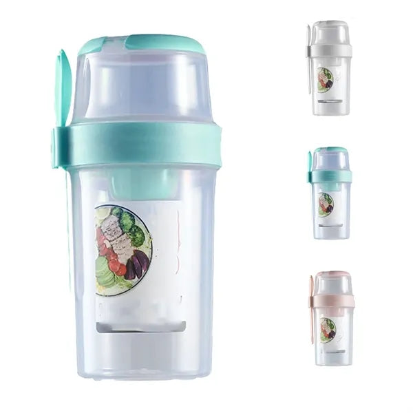 26 Oz Breakfast Dual Layer Oats and Yogurt Bottle