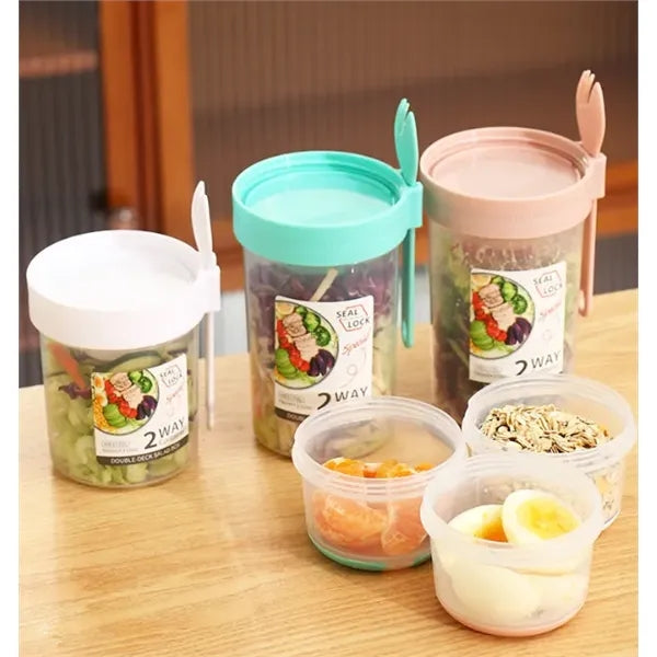26 Oz Breakfast Dual Layer Oats and Yogurt Bottle