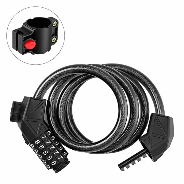 Heavy Duty 5 Digit Bicycle Cable Lock