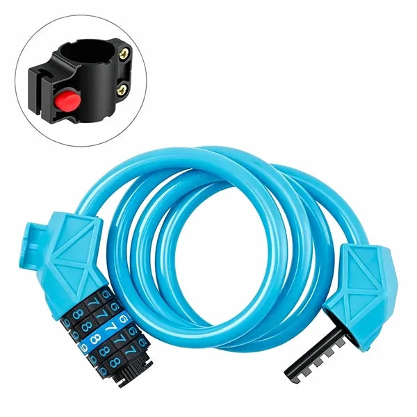 Heavy Duty 5 Digit Bicycle Cable Lock