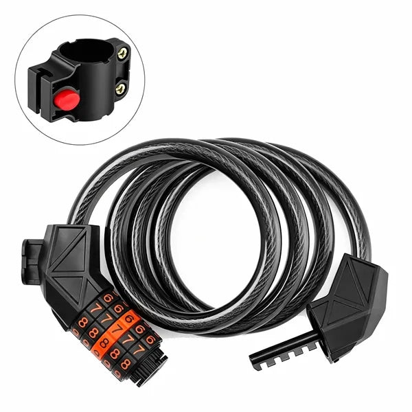 Heavy Duty 5 Digit Bicycle Cable Lock