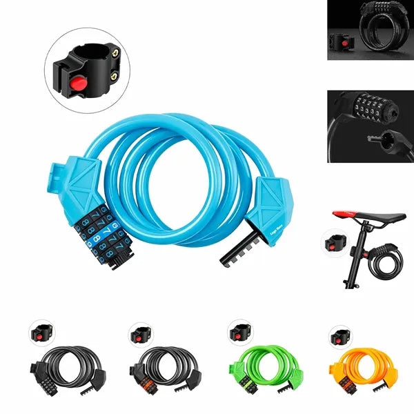 Heavy Duty 5 Digit Bicycle Cable Lock