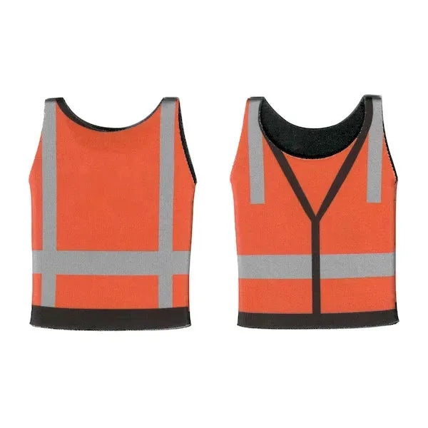 12oz Neoprene Safety Vest Can Cooler Sleeve
