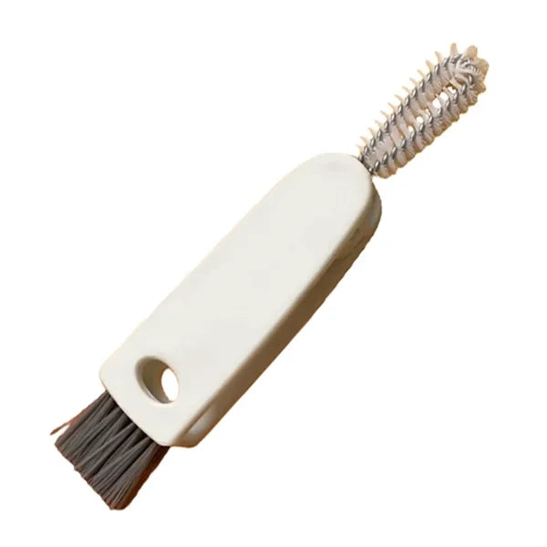 Lid Cleaning Brush with Integrated Spatula Tool