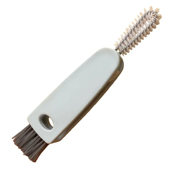 Lid Cleaning Brush with Integrated Spatula Tool