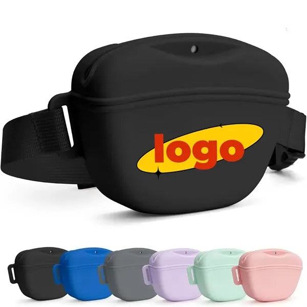 Silicone Dog Treat Pouch Magnetic Closure With Waist Belt