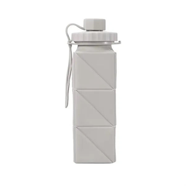 Collapsible Silicone Water Bottle with Leakproof Cap