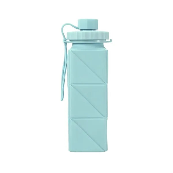 Collapsible Silicone Water Bottle with Leakproof Cap