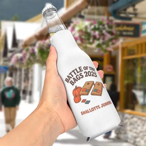 Zipper Neoprene Bottle Cooler
