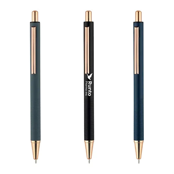 Printed Logo Slim Metal Click Pens