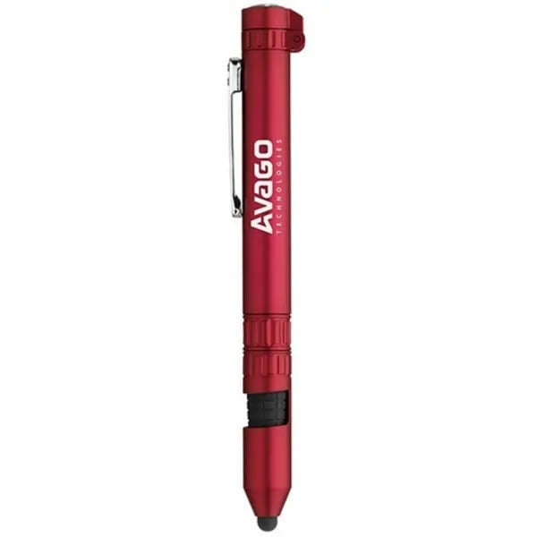 6-in-1 Multi-Tool Pen with LED & Compass for Promotions