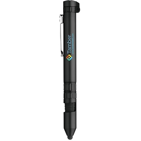 6-in-1 Multi-Tool Pen with LED & Compass for Promotions