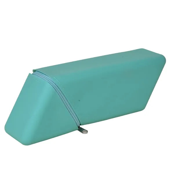 Triangular Silicone Pencil Case with Compartments