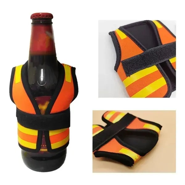 Beer Bottle Holder Beverage Jacket Mini Vest Shaped T-Shirt