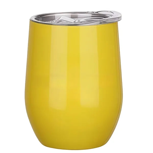 Sleek 12oz Stainless Steel Eggshell Cup