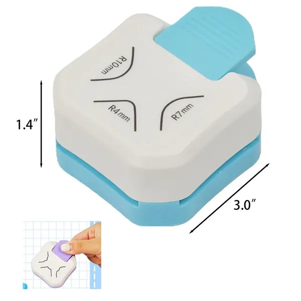 Corner Punch with Scallop Round and Straight Edges